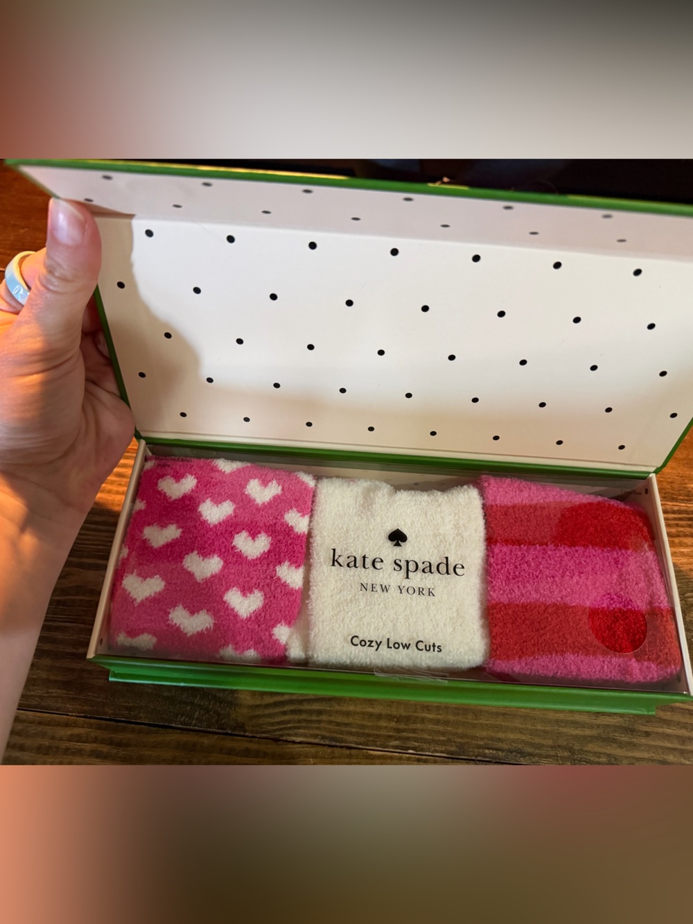 💗kate spade Cozy Low Cut Sock Trio 🤍